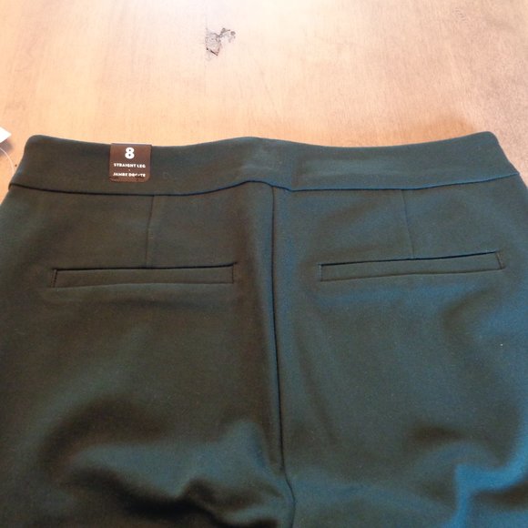 Green Straight Pants The Modern Stretch - Picture 9 of 14